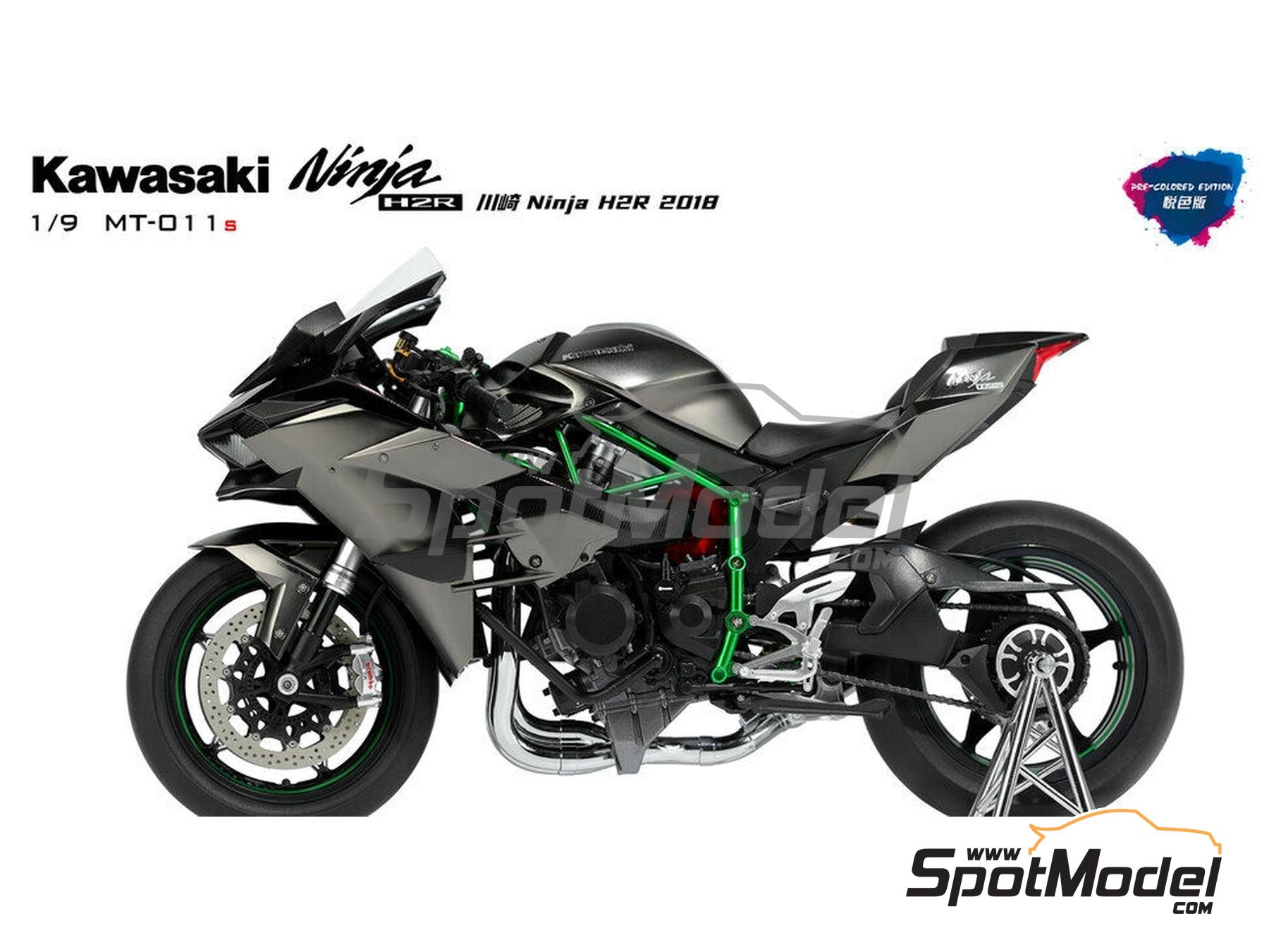 Meng Model MT-011s: Motorbike scale model kit 1/9 scale - Kawasaki